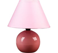 Настольная лампа RISALUX "Яблочко", 25 см, 220V, розовая 740020