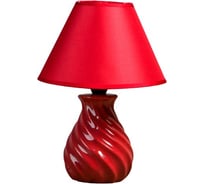 Настольная лампа RISALUX Е14 25W "Спираль вишневая" 17х17х26 см 3733950