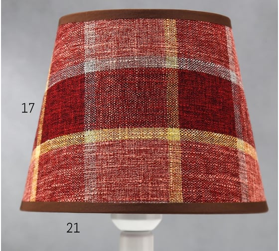 Настольная лампа RISALUX 16132/1 E27 40Вт+LED подсветка бело-бордовый 21х21х33 см 5147885