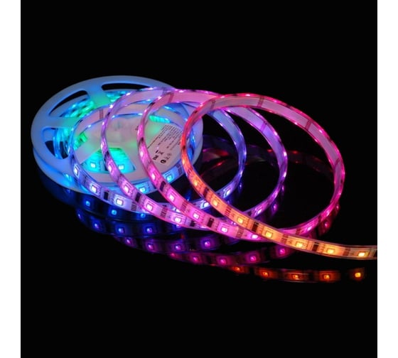 Светодиодная лента ELEGANZ LUX 5050 54 LED (13W/M) 12V RGB Бегущая волна IP20, 5м 2111