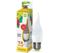 Лампа светодиодная ASD LED-СВЕЧА НА ВЕТРУ-std 7.5Вт 230В Е27 3000К 675Лм 4690612004570 00-00002475
