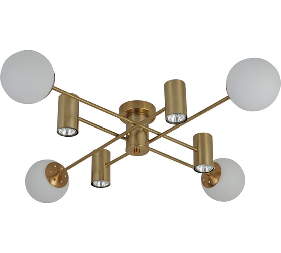 Люстра Schaffner, 4xE27/60W, 4хGU10/7W Ollega 9140-4+4 AB 1