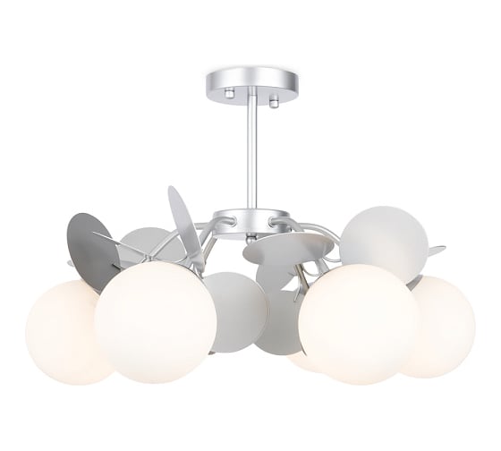 Люстра Freya Satellite 6хE27x60W Серебро FR5165PL-06S