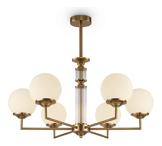 Люстра Freya Bolas 6хE27x60W Латунь FR5185PL-06BS