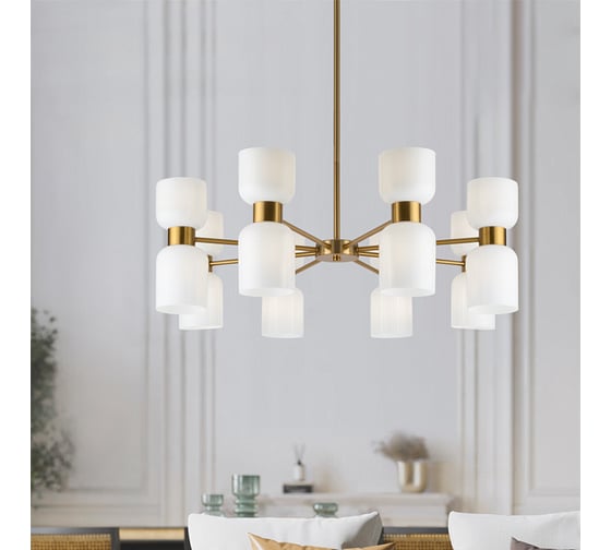 Подвесной светильник Freya Savia 16хE27x60W Латунь FR5203PL-16BS
