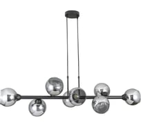 Люстра потолочная Schaffner Florido 70123-8, цвет черный/хром. Освещение до 25 кв.м, мощность 480 Вт Florido 70123-8 G