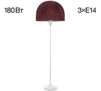 Торшер Citilux Базель патина с красным абажуром CL407923