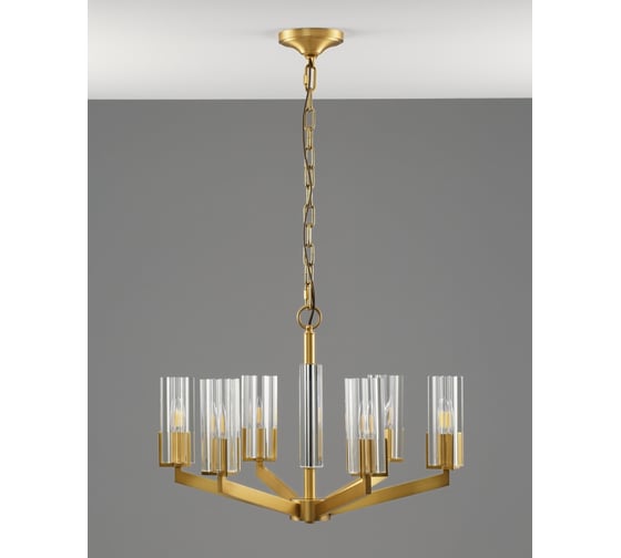 Люстра подвесная Moderli Brass, латунь,зеркальный V11074-6P