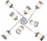 Люстра потолочная Schaffner Bolso 23900-8, LED, цвет хром/белый. Освещение до 30 кв.м, мощность 480 Вт Bolso 23900-8 WH+CR 19