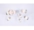 Люстра потолочная Schaffner Bolso 23900-8, LED, цвет хром/белый. Освещение до 30 кв.м, мощность 480 Вт Bolso 23900-8 WH+CR 11
