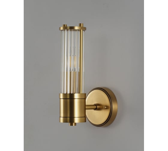 Светильник настенный Moderli Бра Brass, латунь, прозрачный V11020-1W