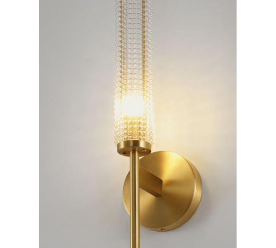 Светильник настенный Moderli Бра Brass, латунь, прозрачный V11021-1W