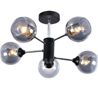 Люстра Rivoli 9020305 Karoline P5 черный/хром 5хE27 60W Б0049190