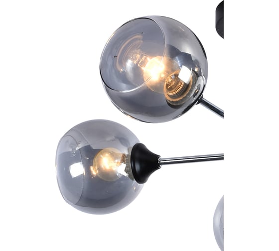 Люстра Rivoli 9020305 Karoline P5 черный/хром 5хE27 60W Б0049190