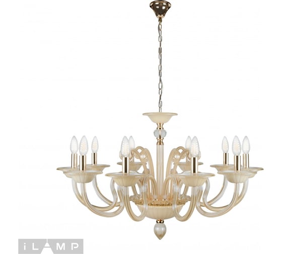 Подвесная люстра iLAMP Classic P2318-10GD