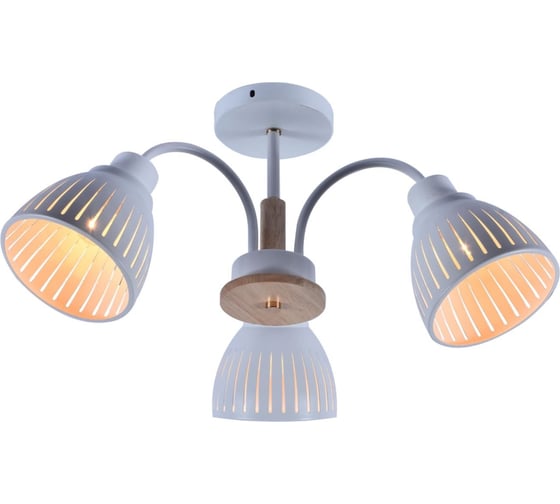 Люстра Rivoli 9029303 Lulu P3 белый/светлое дерево 3хE27 60W 64 Б0049201