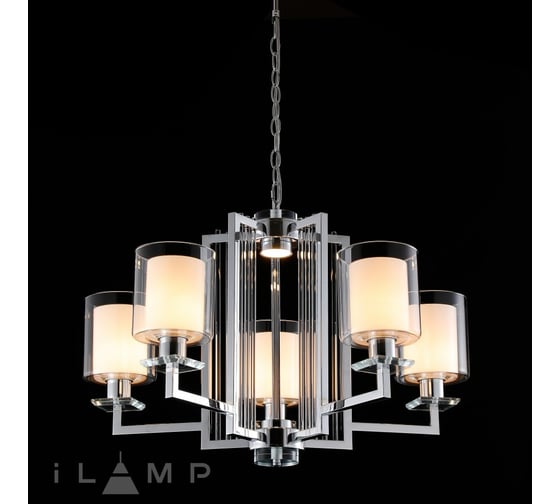 Подвесная люстра iLAMP King RM6201-5 CR+CL 1