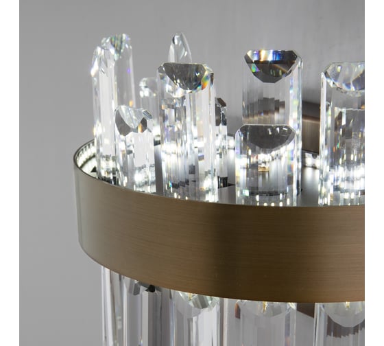 Настенный светодиодный светильник Bogate's с хрусталем 418/1 Sparkle бронза a067819