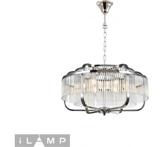 Подвесная люстра iLAMP Qeens P9574-6 CR+CL