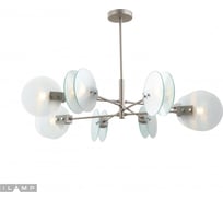 Подвесная люстра iLAMP Panorama 15598-8 SN+CL