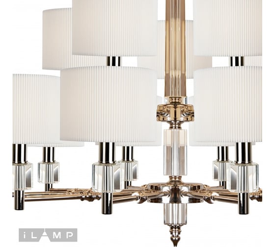 Подвесная люстра iLAMP Alexa P2404-10+5 Nickel