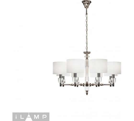 Подвесная люстра iLAMP Alexa P2404-8 Nickel 1