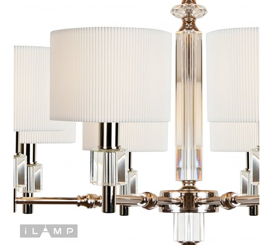 Подвесная люстра iLAMP Alexa P2404-8 Nickel