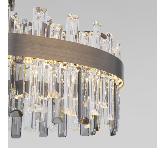 Подвесной светодиодный светильник Bogate's с хрусталем 417/1 Sparkle бронза a067818