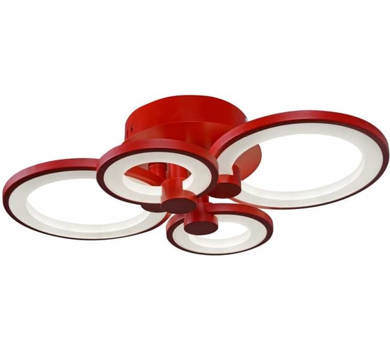 Потолочный светодиодный светильник iLEDEX Ring A001/4 Red 1