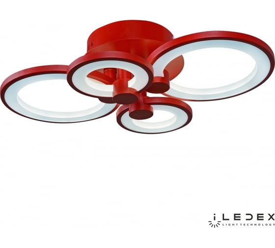 Потолочный светодиодный светильник iLEDEX Ring A001/4 Red