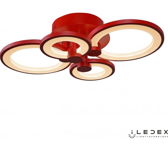 Потолочный светодиодный светильник iLEDEX Ring A001/4 Red