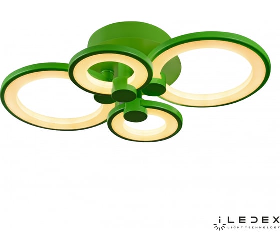 Потолочный светодиодный светильник iLEDEX Ring A001/4 Green