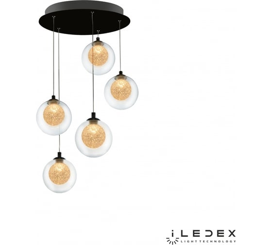 Подвесная светодиодная люстра iLEDEX Oblivion C4457-5R CR