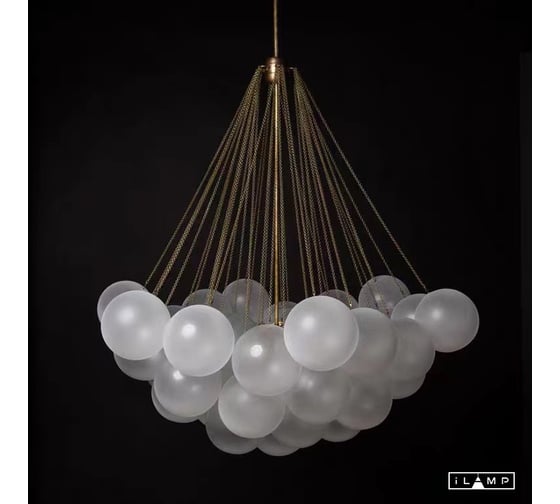 Подвесная люстра iLAMP GLOBE 10099P/3-D800 GL-WH