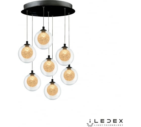 Подвесная светодиодная люстра iLEDEX Oblivion C4457-7R CR