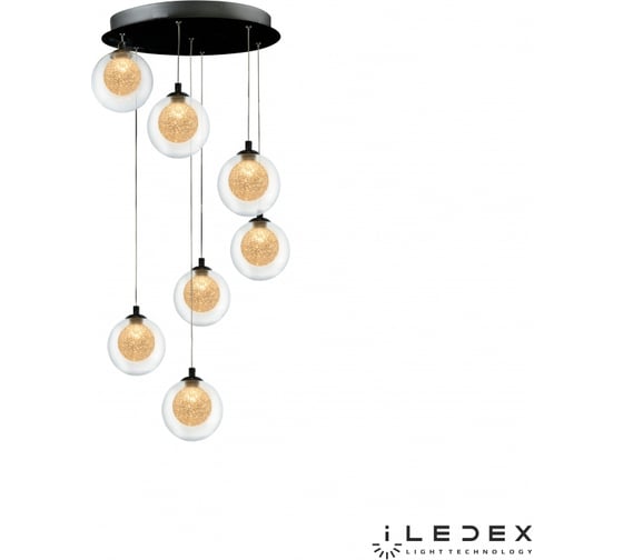 Подвесная светодиодная люстра iLEDEX Oblivion C4457-7R CR