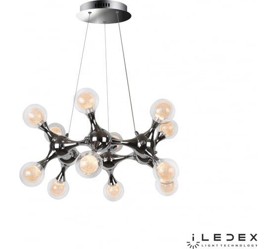 Подвесная светодиодная люстра iLEDEX Blossom C4465-12R CR