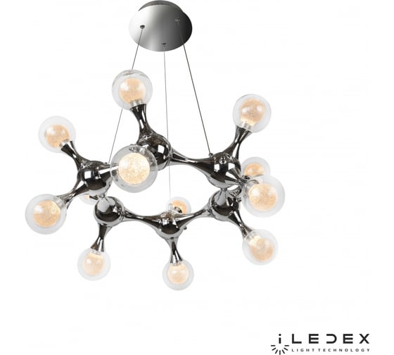 Подвесная светодиодная люстра iLEDEX Blossom C4465-12R CR