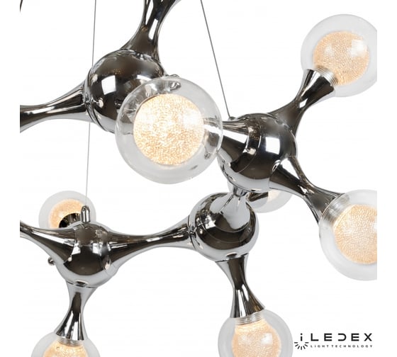 Подвесная светодиодная люстра iLEDEX Blossom C4465-12R CR