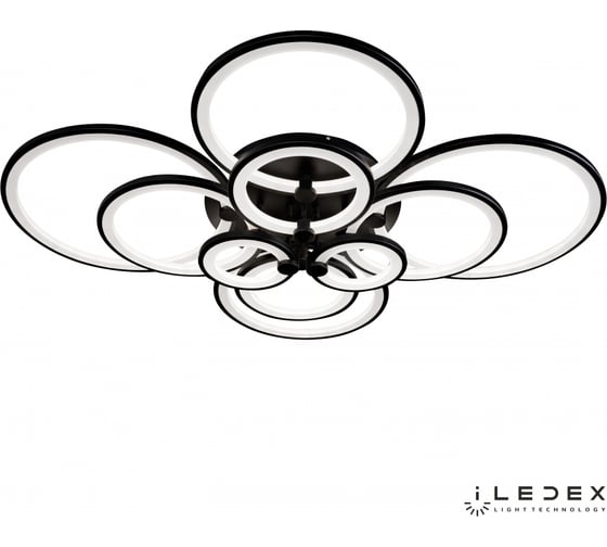 Потолочный светодиодный светильник iLEDEX Ring A001/10 BK
