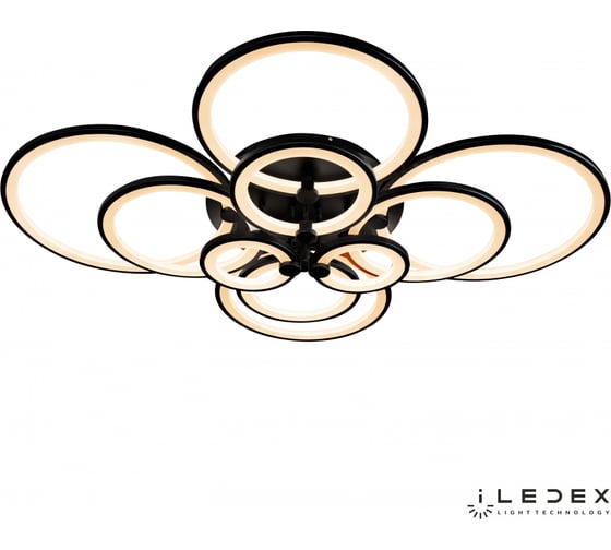 Потолочный светодиодный светильник iLEDEX Ring A001/10 BK
