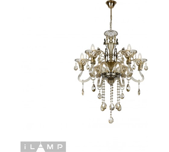 Подвесная люстра iLAMP Asia 61082-6 BR