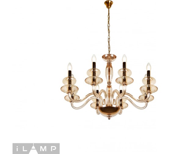 Подвесная люстра iLAMP Mercury P9448-8 Gold 1