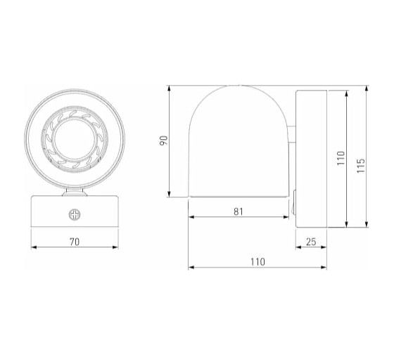 Настенный светильник Elektrostandard Ogma GU10 SW белый MRL 1009 a047855