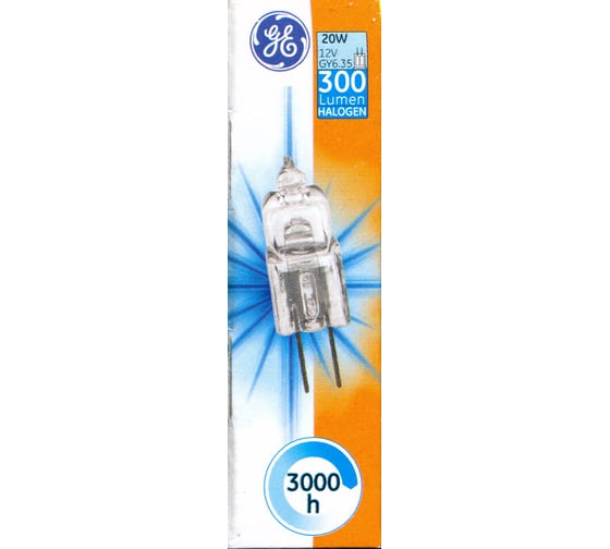 Галогенная лампа General Electric GE M76/Q20 GY6.35 12V 20W 34712