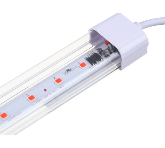 Светильник светодиодный для растений Inbloom 32LED, фиолетовый, 54x2.4x1.3см, 8Вт, 220В, ABS 185-090