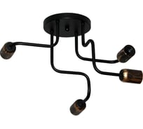 ЭЛЕТЕХ Фрейм 241 черное золото НСБ 01-4х60-107 Е27 ИУ Светильник 1005404237