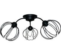 Светильник ЭЛЕТЕХ Долли 131 черный муар НПБ 01-3х60-198 Е27 ИУ 1005404562