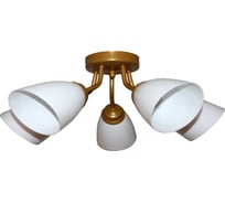 Светильник ЭЛЕТЕХ Бона 151 золото, плафон П0475 НПБ 01-5х60-130 Е27 ИУ 1005404421
