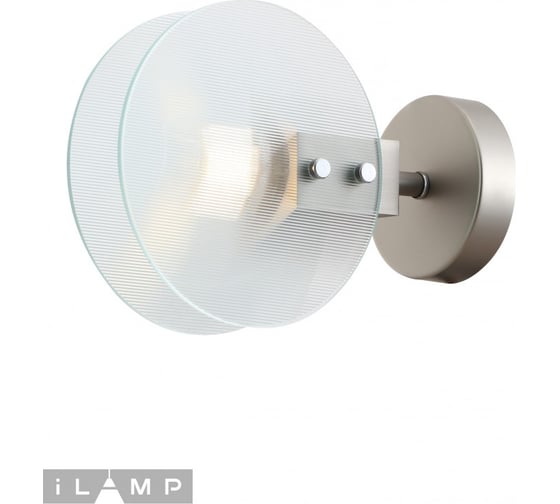 Настенный светильник iLAMP Panorama W15598-1 SN+CL